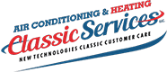 Logo of classic air conditioning and heating