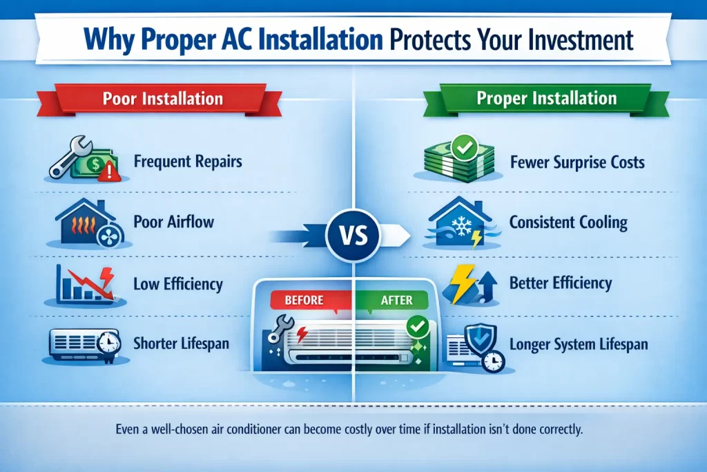 Why Proper AC Installation Protects Your Investment