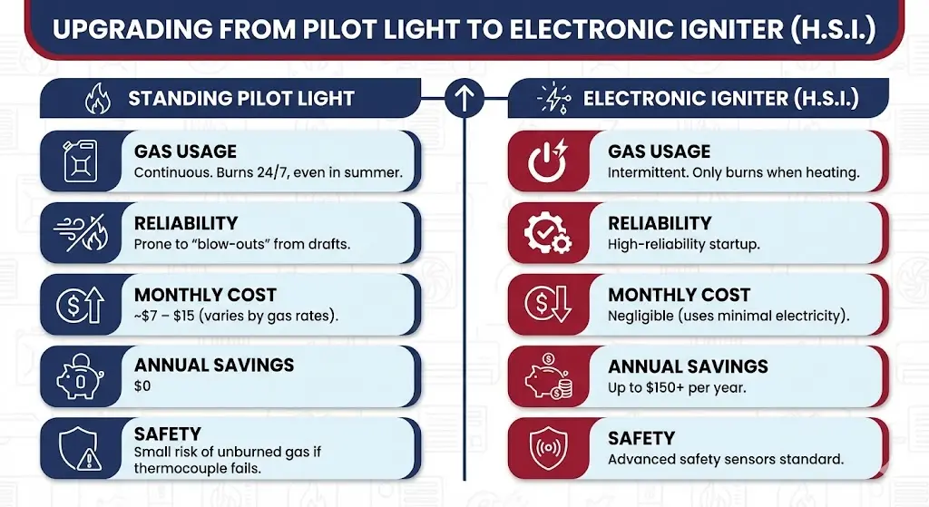 Upgrading from Pilot Light to Electronic Igniter