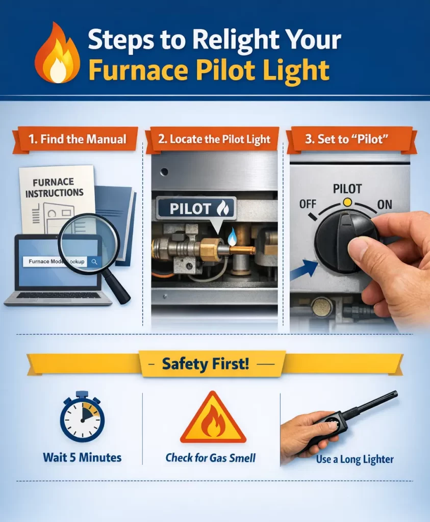 Steps to Relight a Furnace Pilot Light