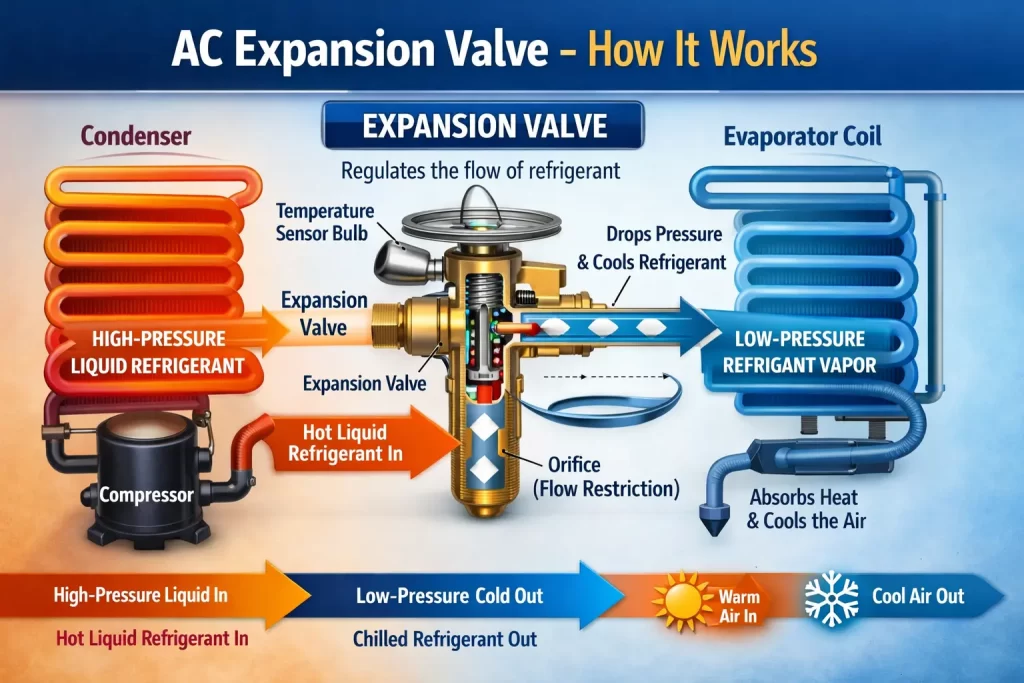 How AC Expansion Valve Works