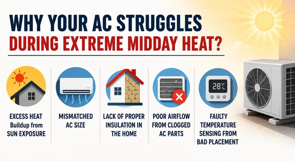 Why Your AC Struggles During Midday Heat